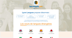 Desktop Screenshot of lyon-langues.com