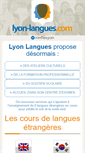 Mobile Screenshot of lyon-langues.com