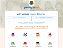 Tablet Screenshot of lyon-langues.com